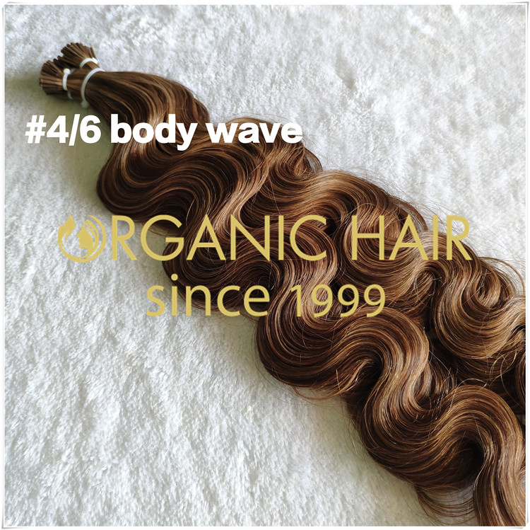 Body wave piano color I tip hair extensions CNY019